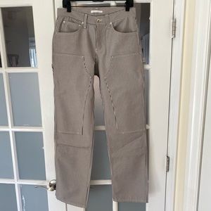 Helmut Lang Striped Carpenter Jeans